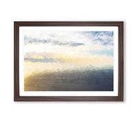 Wind Farm in Abstract Framed Print | A2 Walnut Framed Wall Art | Ready to Hang | Abstract Fantasy Picture | Living Room Bedroom Lounge Office