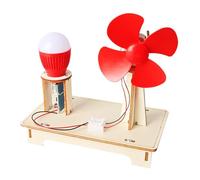 Wind Generator Toy - Wooden STEM Kit, Renewable Energy Practical Learning, DIY Wind Power Module, Wind Turbine Science Experiment Kit Educated Projects