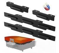 Wind Guards for Blackstone 17“ Griddle Accessories Fit for Blackstone Griddle Grill, MeWeBlue 5019 Magnetic Stainless Steel Wind Screens Protect Flame Hold Heat, Compatible with Hood, Black