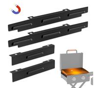 Wind Guards for Blackstone 22 Inch Griddle, Magnetic Stainless Steel Wind Screen for Blackstone Grill, Griddle Accessories for Blackstone 22" Protect Flame Hold Heat (22inch-Black)