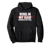 Wind In My Hair Wisdom In Soul Freedom Adventure Spirit Pullover Hoodie