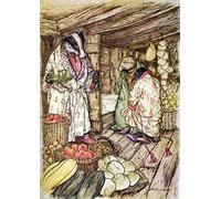 Wind in the Willows Arthur Rackham The Badgers winter stores, which indeed were visible everywhere, took up half the room A4 Photo Print 10x8