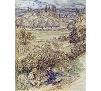 Wind in the Willows Arthur Rackham The wayfarer, as he reached him, saluted with a gesture of courtesy that had something foreign about it A4 Photo Print 10x8