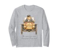 Wind in The Willows Mr Toad's Motor Car Illustration Vintage Long Sleeve T-Shirt