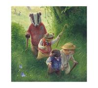Wind in the Willows - Summer Evening Walk Blank Greeting Card with Envelope