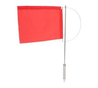 Wind Indicator Flag Red Stainless Steel Mast Marine Monotypes Boat for Sailboat Yacht (200 * 160mm(7971SM))