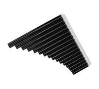 Wind Instrument ABS Pan FlutePan Flute Pipes, Traditional Beginner Pan Flute, Musical 16 Pipes C Key Flutefor Teachers for Beginners for AdultsUkuleles (Black