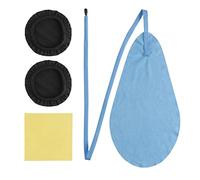 Wind Instrument Bell Cover and Cleaning Cloth Kit Moistureproof Reusable Cover Cleaning Swab Wiping Cloth for Trumpet Sax Clarinet Oboe Trombone