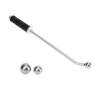 Wind Instrument Dent Correction Set Includes Long Handle Tool and 3 Sheet Metal Spheres Stainless Steel Texture Trumpet Dent Removal Tool