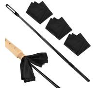 Wind Instrument Interior Care Tools, Flute Cleaning Kit, 1 Pc Plastic Recorder Cleaning Rod & 3 Pcs Cleaning Cloths, Flute Cleaning Stick And Cloth