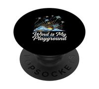 Wind Is My Playground Kite Enthusiast Sky PopSockets Adhesive PopGrip