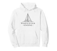 Wind Is Your Engine Sailing Funny Captain Sailor Yacht Boat Pullover Hoodie