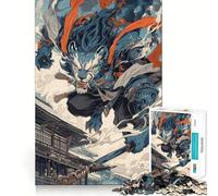 Wind Lion God 1000 Piece Jigsaws for Adults Mental Improve Play Laser Cut for Flawless Fit Family Fun Night Activity (50x75cm)