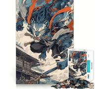 Wind Lion God Jigsaw Puzzles 1000 Mind Skill Play Premium Laser Cut Quality Quiet Time Mind Exercise at Home (38x26cm)