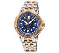 Wind Master Swiss Automatic Sellita SW200-1 RoseTop Ring, Blue Dial, IPRG 316L Stainless Steel Bracelet Watch Gevril Multi One Size