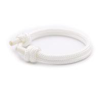 Wind Passion Nautical Braided White Mono Rope Cord Men, Women Bracelet