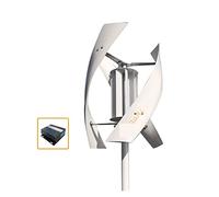 Wind Power Generator Kit - 2kW Vertical Axis Coreless Wind Turbine with Low RPM Permanent Magnet - Off Grid Solution for Home Use, 24V/48V