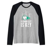 Wind power SUSTAINABILITY IS KEY LUSTIG Wind power Raglan Baseball Tee
