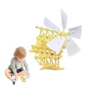 Wind Powered Strandbeest - DIY Assembly Walker, Mechanical Beast Toy, Renewable Energy Engineering Kit | Hands On Educational Robotics, Wind Motion Machine Eco Enthusiast Gift Creative Building Model
