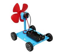 Wind Powered with Motor Vehicle Toy DIY Stem Projects Physics Building Kit Type H