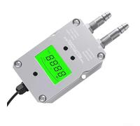 Wind Pressure Sensor 4-20mA, Differential Pressure Transmitter with LCD Display HVAC Monitoring Measurement Device(0-2KPa)