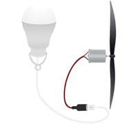Wind Propeller Energy Generator, Long-Lasting Wind Turbines With Usb Light For Interactive Learning Experiences