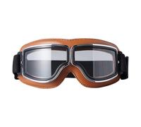 Wind Ready Riding Goggles with Wraparound Eyewear Form, Padded Frame and Elastic Strap for Open Road Travel and Use Vintage Road Goggles Motorcycle Eyewear Travel Glasses Padded Strap Wraparound Wind
