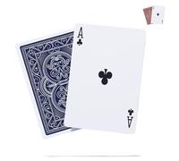 Wind-Resistant Durable Playing Cards Waterproof Deck of Cards, Plastic Protected Poker Cards, Extra Built-in Layers for Long Lasting Protection, Complete Standard Set with Blanks (Blue)