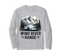 Wind Rivers Range Hiking Camping Climbing Wilderness Trails Long Sleeve T-Shirt