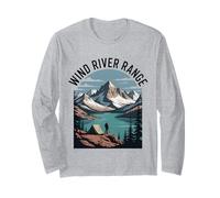 Wind Rivers Range Hiking Camping Climbing Wilderness Trails Long Sleeve T-Shirt
