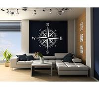 Wind Rose Navigation Compass Reusable Stencil A3 A4 A5 & Bigger Sizes Travel Mandala / COMPASS2 (Reusable Mylar, A5 Size - 148 x 210 mm, 5.8 x 8.3 in)