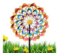Wind Rotating Windmill - Rotating Windmill Sculpture | Metal Wind Sculpture, Garden Decor Kinetic Wind Spinner for Outside Garden Patio Yard Fengr-uk