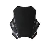 Wind Screen Extension Universal Motorcycle Windshield Spoiler Air Deflector Screen Smoke Lens Motorcycle Deflector(Black 22-28mm)