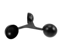 Wind Sensor Replacement 3 Cup Anemometer Aluminium Alloy Black