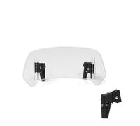 Wind Shield Motorcycle Windshield Cover For Kymco Agility 125 Downtown 2017 Windscreen Wind Deflectors Extension Adjustable Spoiler Clamp-On(Clear,X-9)
