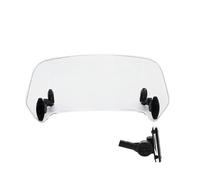 Wind Shield Motorcycle Windshield For Kymco Agility 125 Downtown 2017 Windscreen Wind Deflectors Extension Adjustable Spoiler Clamp-On(Clear,X-1)