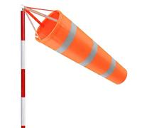 Wind Socks for Outside Heavy Duty, Wind Flag 30 Inch Winds Direction Indicators with Reflective Belt Rip-Stop Winds Vanes Windsock Pole Measurement Sock Bag for Outdoors Airport Farm Park Yard