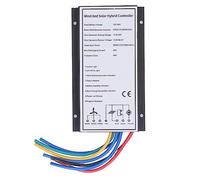 Wind Solar Hybrid Controller 30A, PWM Charge Controller System for 800W Wind Turbine and 1000W Solar Panel, MCT Charging Function with IP67, Excellent Heat Dissipation f