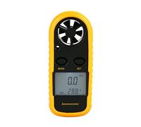 Wind Speed Gauge, Anemometer Portable Digital Air Speed Meter Wind Thermometer for Measure Wind Speed and Wind Temperature