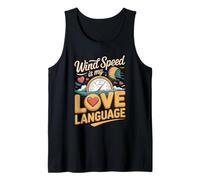 Wind Speed is My Love Language Kitesurfing Saying Tank Top
