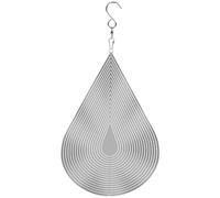 Wind Spinner, 3D Water Droplets Metal Wind Sculptures & Spinners, Bird Devices Deterrent to Scare Birds Away from Yard Patio Farm/ 8x12 Inch