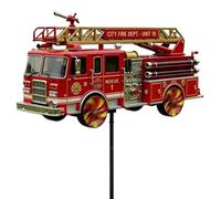 Wind Spinner - Fire Truck Decorative Wind Spinners Sculpture, Garden Mill - for the Garden Backyard Patio Farmhouse Land Party and Holiday and Festival