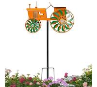 Wind Spinner - Iron Art 68x21cm | Garden Wind Spinner | Windmill Rotating Wheels Stake Decor Outdoor Lawn Porch Landscape Ornament For Yard Pathway Walkway Park Farmhouse Birthday Party Use