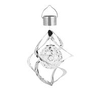 Wind Spinner Light Solar Garden Hanging Wind Chime Spiral Lamp Colour Changing LED Style1 Solar Garden Lamp