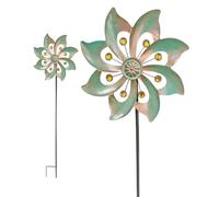 Wind Spinner, Metal Windmill for the Yard, Kinetic Wind Spinner for Outside, Easy Spinning, Metal Wind Sculptures Spinners for Patio Lawn Garden (Bronze)