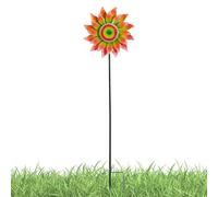 Wind Spinners Outdoor,Metal Flower Windmill Stake | Metal Wind Spinner Yard Stake - for Yard Lawn Outside Patio Backyard Beach Fall
