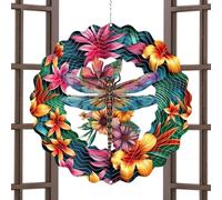 Wind Spiration - Windmill for Outdoor - Hanging Garden Wind Spinner, Colourful Kineticc Metal Sculpture Ornament for Patio Balcony Lawn Indoor Outdoor Decoration Gift, Women Mom Grandma