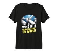 Wind Tech Working Above The World Technician Premium T-Shirt