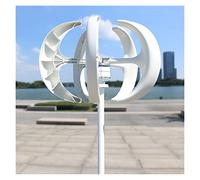 Wind Turbine, 1000W Wind Turbine Lantern Wind Turbine Vertical Axis 12V 24V Motor Quick Start Home Farm Hybrid Street Light with MPPT Controller(Bianco,MPPT Controller,48V)
