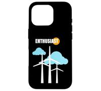 Wind Turbine Enthusiast Renewable Energy Green Environment Case for iPhone 16 Pro